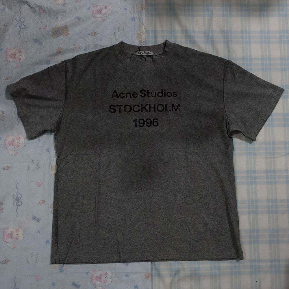 Acne Studios Dark Grey Short-Sleeve T-Shirt